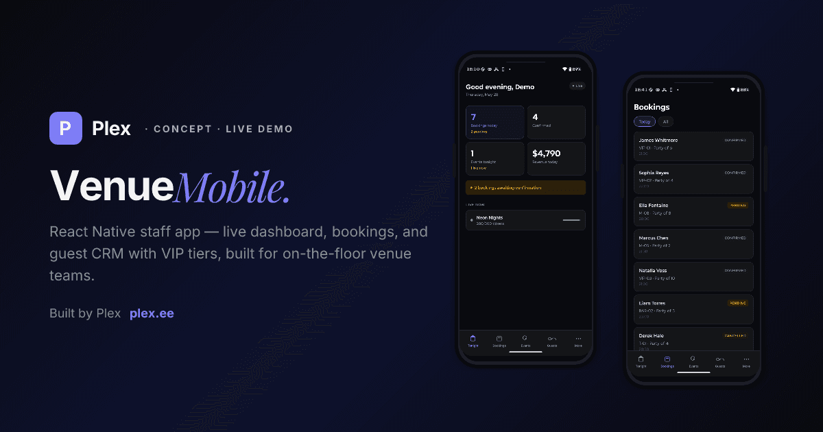 Venue Mobile app showcase